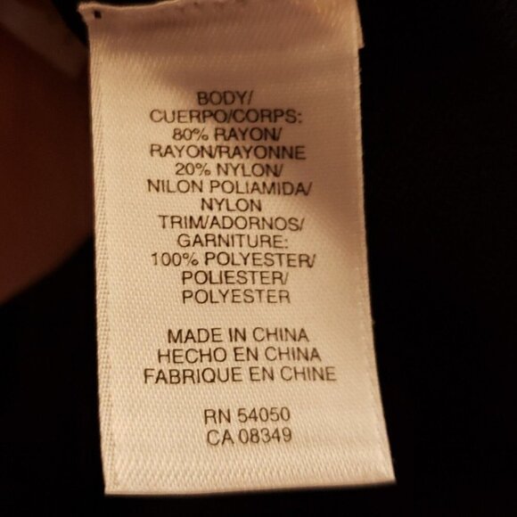 Jones New York Signature Petite Black Sweater Ruffle Neck Small - Picture 5 of 7